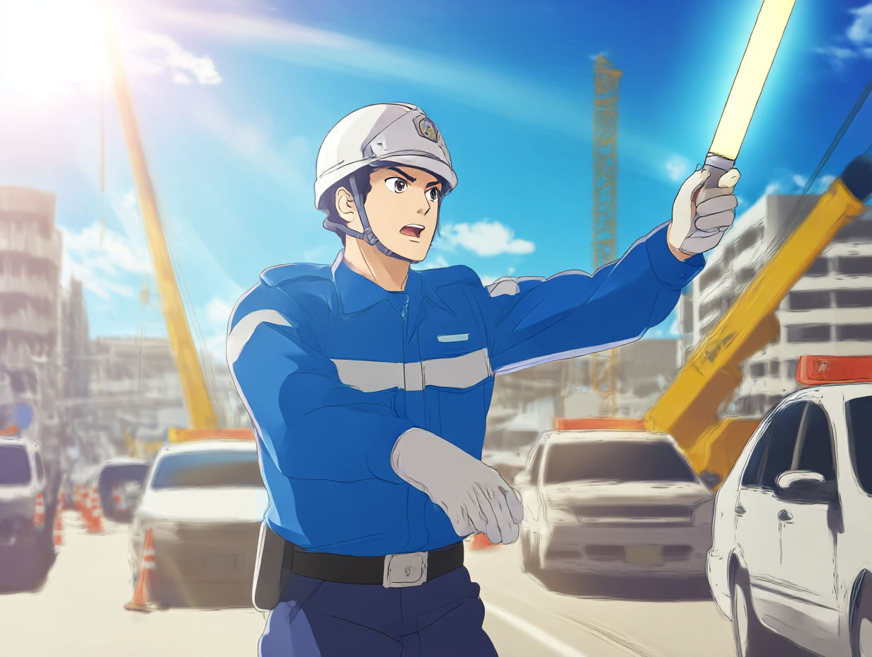 警備員の仕事風景1